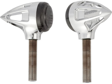 Harley Davidson – Tränenform Blinker Bernsteinfarbene LED´s Chrom, Rauch