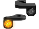 Harley Davidson Dyna [1991-2017] – NANO Series LED Blinker Schwarz Eloxiert Rauch LED-5