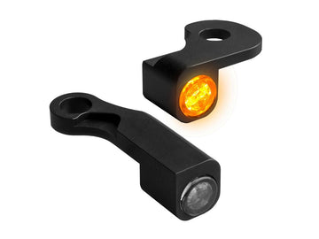 Harley Davidson Softail [2015-2017] – NANO Serie LED Blinker Schwarz Eloxiert - 0