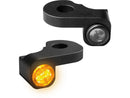 Harley Davidson FXDLS [2016-2017] – NANO Serie LED Blinker Schwarz Eloxiert Rauchglas-2
