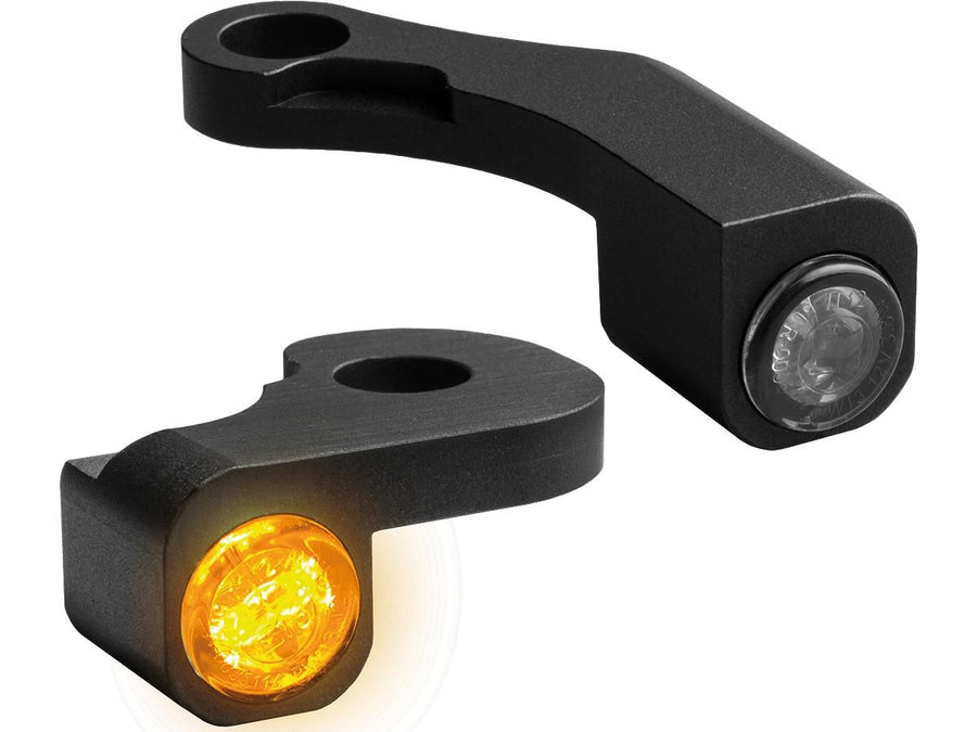 Harley Davidson Touring Hinweis [2009-2013] – NANO Serie LED Blinker Schwarz Eloxiert