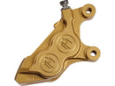 Harley Davidson Sportster [2014-2020] – 4-Kolben Bolt-On Bremssattel Gold Eloxiert-1