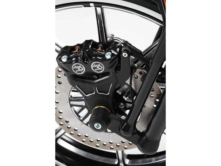 Harley Davidson-Custom Radial bromsokkontrast Skär anodiserad höger