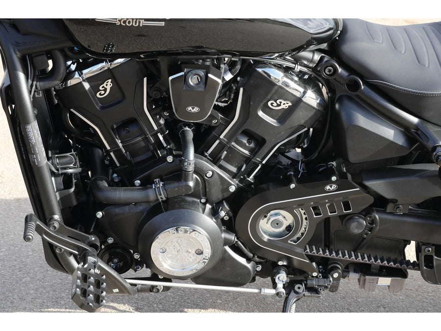 Harley Davidson Indian Scout [2025-2025] – Äußeres Kettenradabdeckung Schwarz