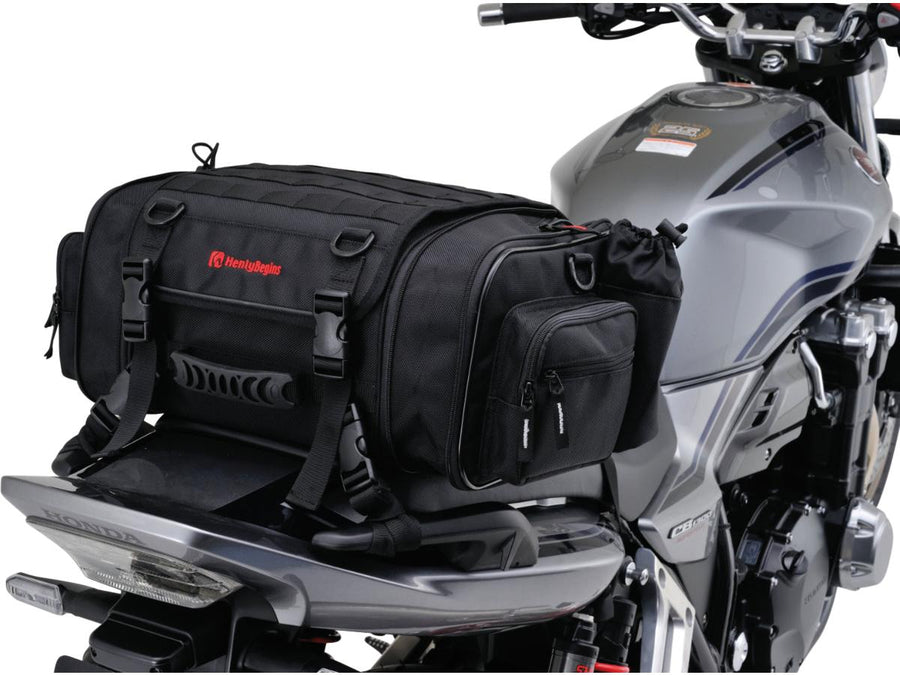 Harley Davidson – Erweiterbare Sitztasche mit variablem Volumen von 20 - 26 l Schwarz