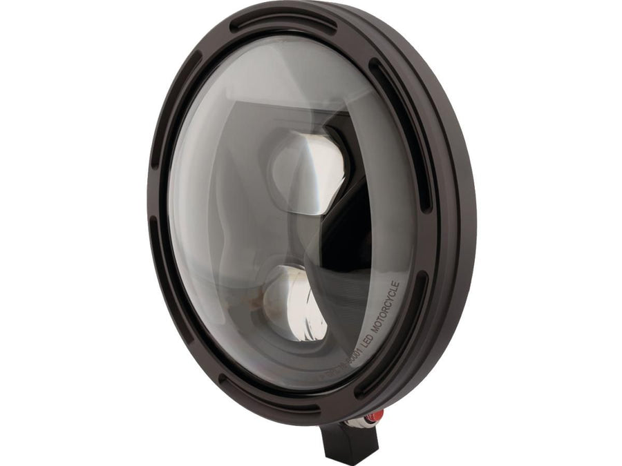 Harley Davidson – Rahmen-R1 Typ 8 LED 7" Scheinwerfer unten montiert Schwarz LED