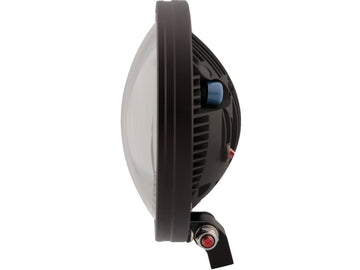 Harley Davidson-Frame-R1 Type 8 LED 7 "Strålkastare Installerad svart LED nedan - 0