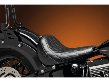 Harley Davidson FLS [2016-2017] – Bare Bones Solo Sitz Diamond Stitch Schwarzes Vinyl