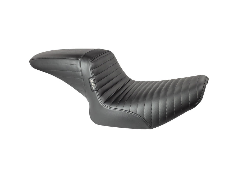 Harley Davidson FLFBS 114 [2018-2020] – Kickflip Sitz Gefaltete Naht Schwarzes Vinyl