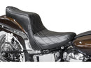 Harley Davidson Softail [1984-1999] – Cherokee Sitz Diamantsteppung Schwarzes Vinyl-3