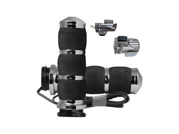 Harley Davidson Fltrxs [2015-2023]-Air Cushion Heated handles Chrom 1 "Gas train by