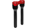 Harley Davidson FX [1974-1978] – 12" Club-Style Gerade Riser mit roter Klemme Schwarz-4