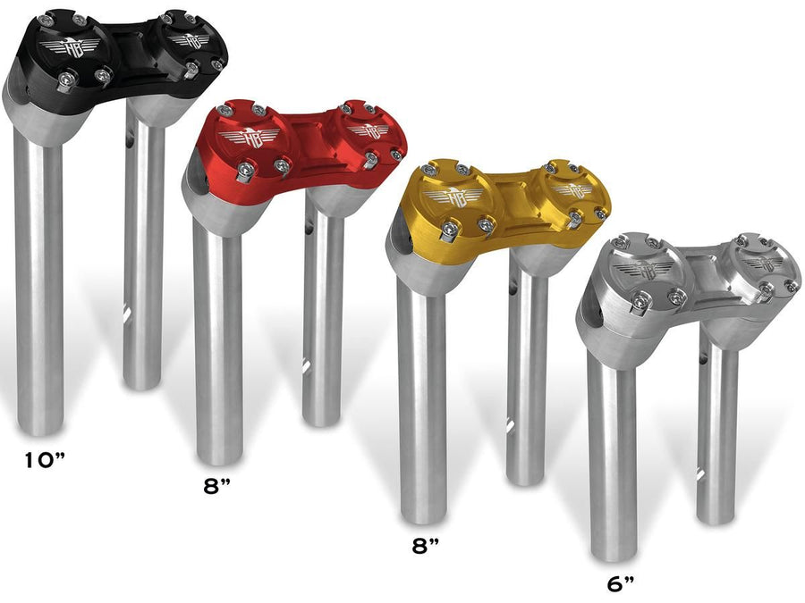 Harley Davidson FX [1974-1978] – 6" Club-Style Pullback-Riser mit silberner Klemme