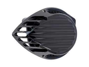 Harley Davidson Softail [2016-2017] -Ribbed Air Filter Black Anodized
