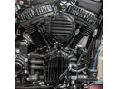 Harley Davidson Dyna [2000-2017] -Ribbed Air Filter Black Anodized-6