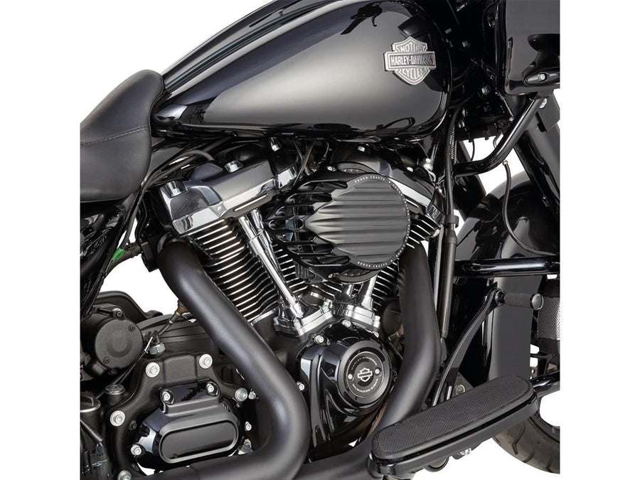 Harley Davidson Dyna [2000-2017] -Ribbed Air Filter Black Anodized