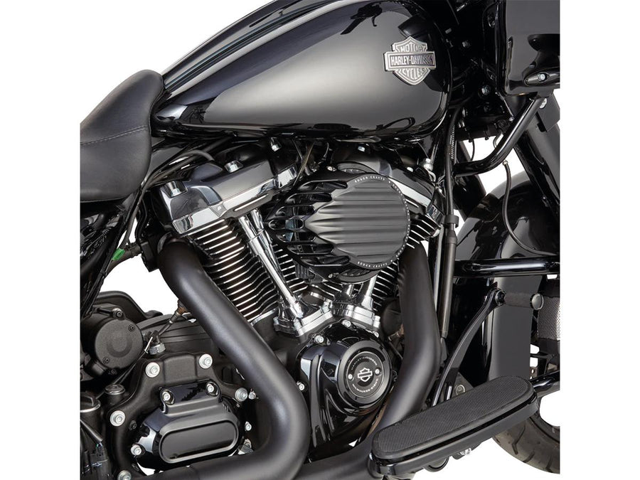 Harley Davidson Dyna [2000-2017] -Ribbed Air Filter Black Anodized
