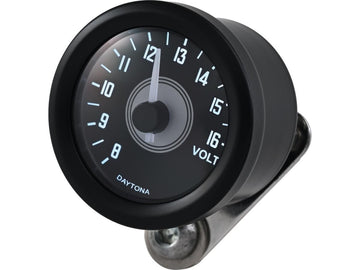 Harley Davidson - Velona 48 Voltmeter Modern Design (Typ A) Black - 0