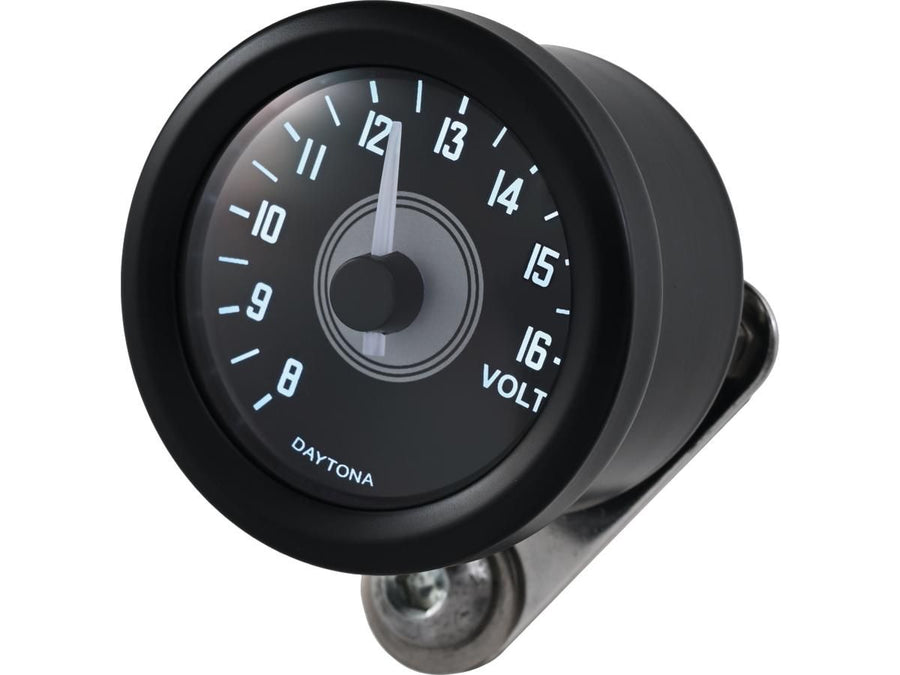 Harley Davidson - Velona 48 Voltmeter Modern Design (Typ A) Black