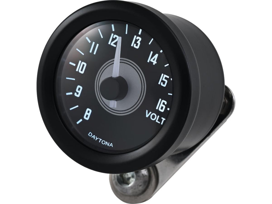 Harley Davidson - Velona 48 Voltmeter Modern Design (Typ A) Black