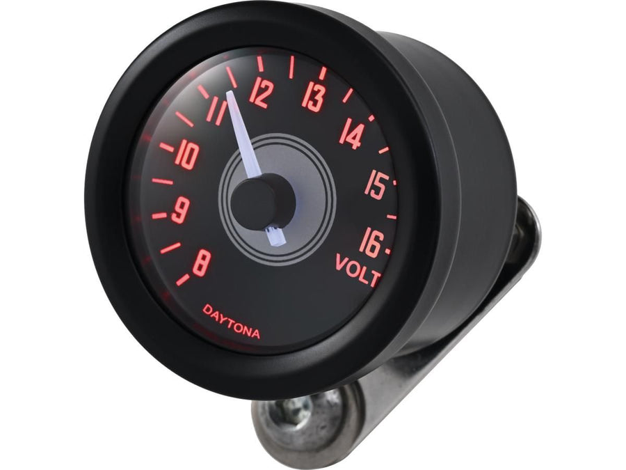 Harley Davidson - Velona 48 Voltmeter Modern Design (Typ A) Black