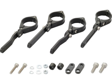 Harley Davidson - Justerbar CNC -strålkastare 39mm gaffelmontering svart