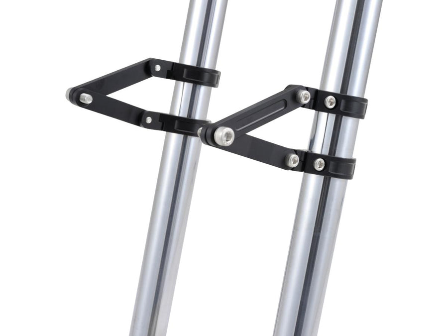Harley Davidson - Justerbar CNC -strålkastare 39mm gaffelmontering svart