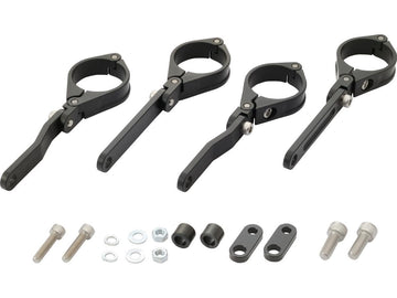 Harley Davidson - adjustable CNC headlight holder 41mm fork mounting black