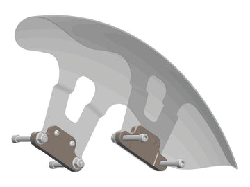 Harley Davidson Touring [1987-2024] – Shorty 21" Stahl-Vorderradschutzblech für - 0