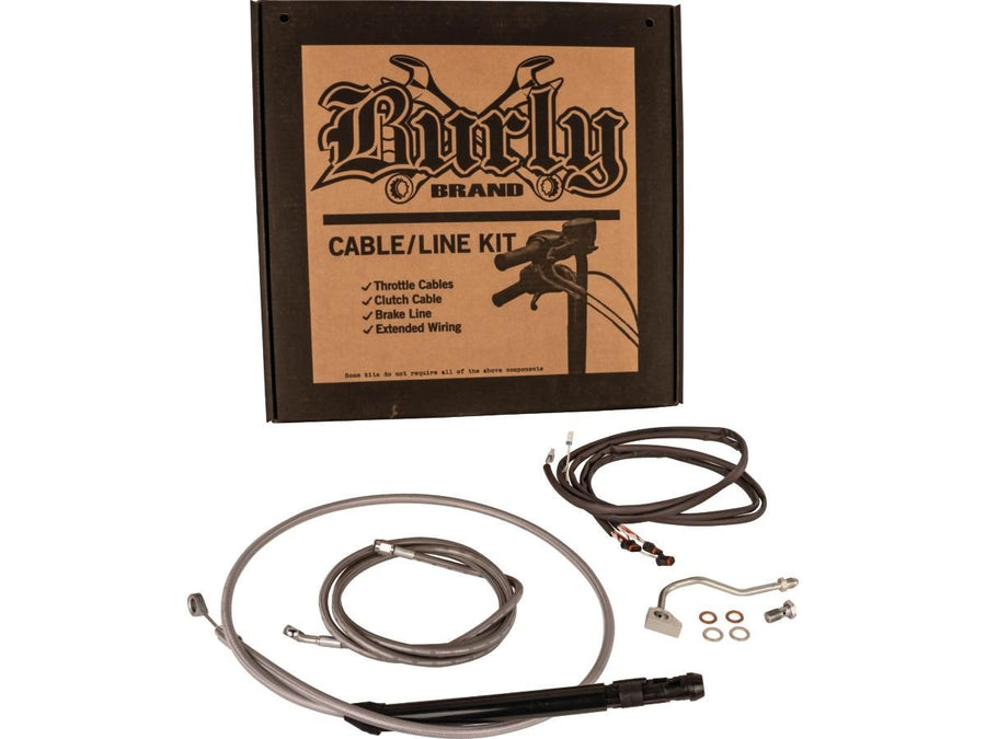 Harley Davidson Touring [2021-2024] -15 "Excavator Bar Cable Set rostfritt stål klar