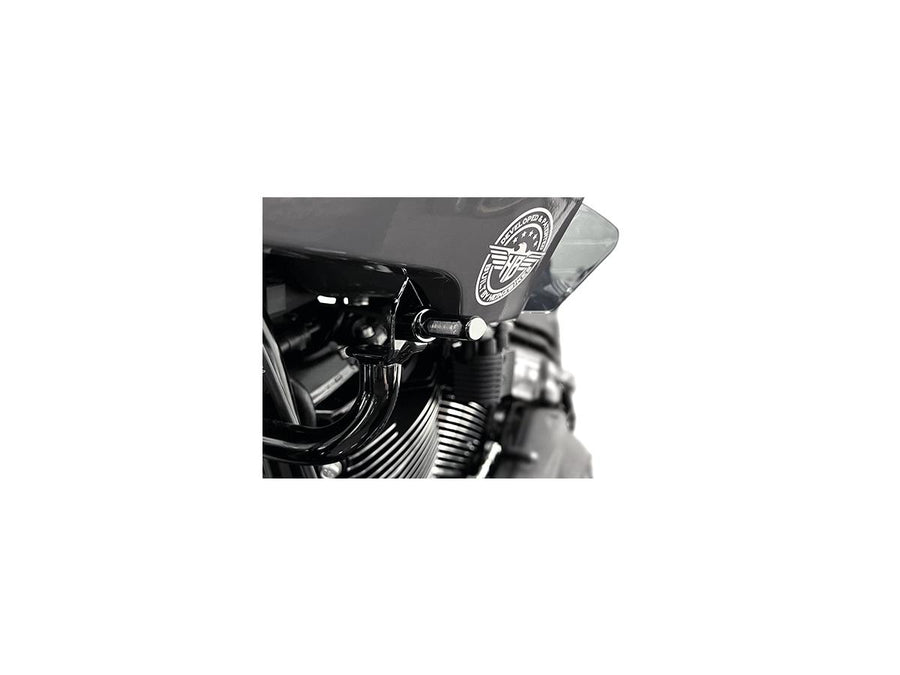 Harley Davidson FXLRST [2022-2025] – Micro ST Series LED-Blinker, eloxiertes Schwarz