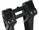 Harley Davidson Sportster [1985-2020] – 8" Universal Fastback Risers Schwarz Eloxiert-5