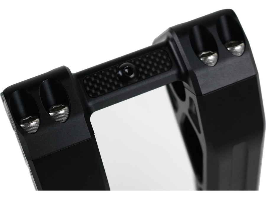 Harley Davidson Sportster [1985-2020] – 6" Universal Fastback Risers Schwarz Eloxiert
