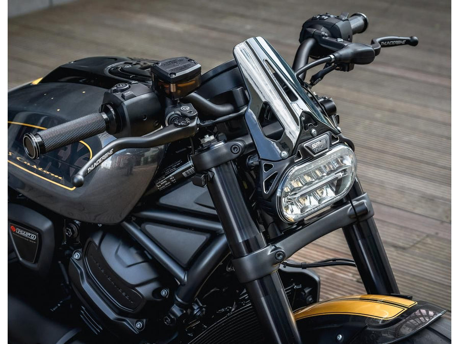 Harley Davidson Sportster S RH1250S [2021-2025] – SP-S Windschutzscheiben-Kit Schwarz
