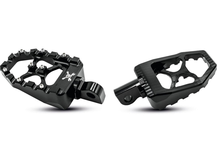 Harley Davidson Sportster [1991-2020] -MX Evolution Footrests Black Anodized