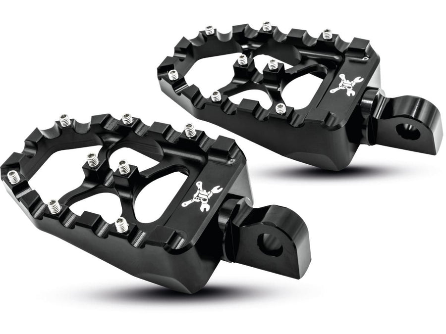 Harley Davidson Sportster [1991-2020] -MX Evolution Footrests Black Anodized