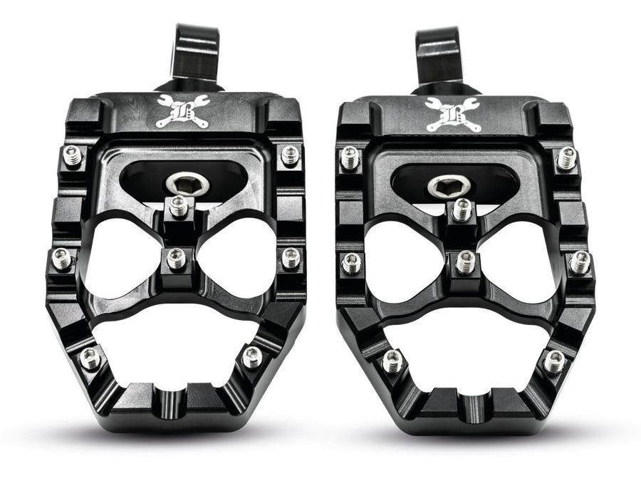 Harley Davidson Sportster [1991-2020] -MX Evolution Footrests Black Anodized