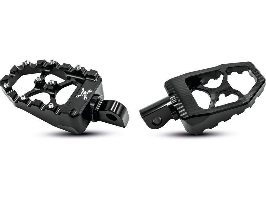 Harley Davidson Sportster [1991-2020] -MX Evolution Footrests Black Anodized