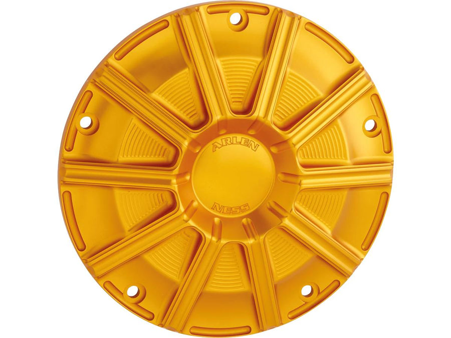 Harley Davidson Touring [2016-2024] – 10-Gauge Derby-Abdeckung Gold Eloxiert