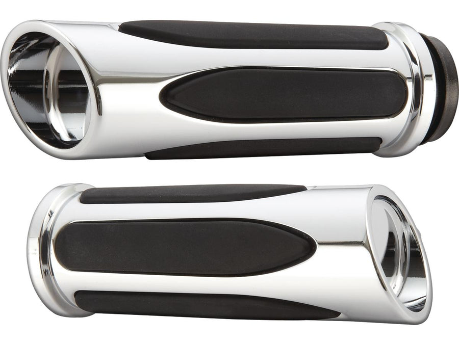 Harley Davidson Sportster [1976-2020] – Deep Cut Komfortgriffe Chrom 1" Gaszüge