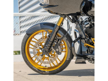 Harley Davidson Touring [1999-2013] -Wrapper Carbon Fiber Vorderradschutz Sheet 19 " - 0