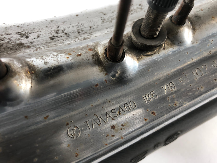 Suzuki T 500 [GT 500] - Framhjulets kant framför