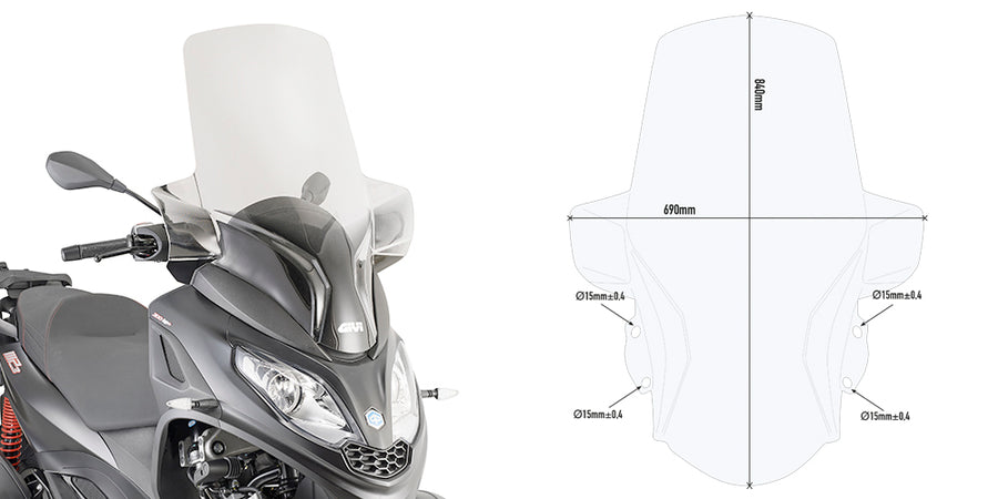 PIAGGIO MP3 300 [2019-2020] - Vindruta