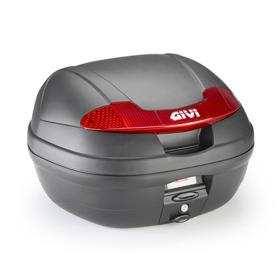E340 Vision - Monolock Topcase mit Platte – schwarz / Max Zuladung 3 kg