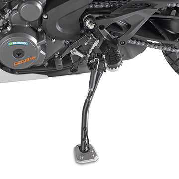 KTM Adventure 390 [GIVI] - Fotförlängning av aluminium och rostfritt stål för det ursprungliga sidostödet