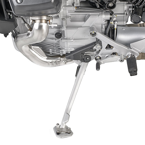 Moto Guzzi Stelvio 1000 [GIVI] - Fotförlängning av aluminium och rostfritt stål för det ursprungliga sidostödet