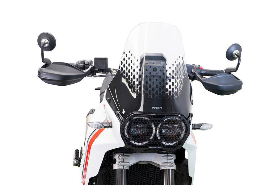 Ducati DesertX [2022–2025] - Retro-Lenkerendenspiegel für Original-Handprotektoren