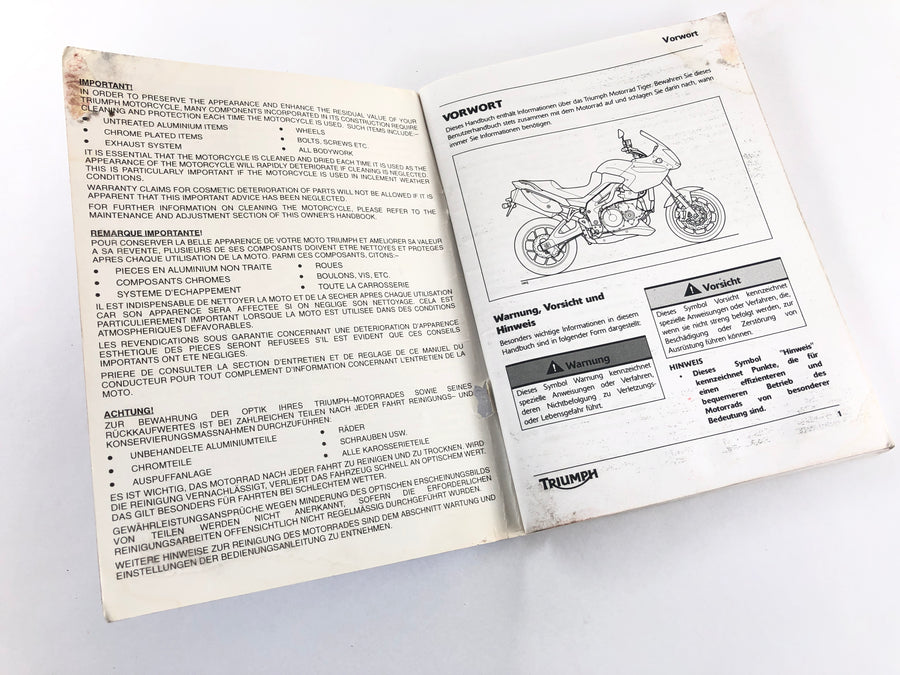 Triumph Tiger 1050 115NG [2016] - Bedienungsanleitung