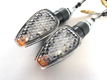 LED Blinker med motstånd Rensa [med E -Test Mark] - Yamaha Kawasaki Suzuki Ducati KTM - 0