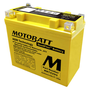 SKI DOO MXZ TRAIL 500 SS [2005-2009] - MBTX20U Gul 12V22.5Ah 335CCA